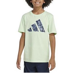 adidas Boys Pebble Camo Logo Tee Shirt
